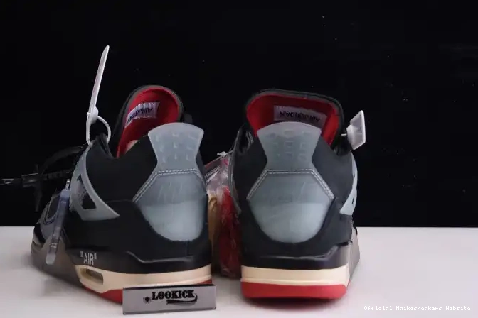 Official Maikesneakers Jordan CV9388-001 4 Retro Air Bred Off x White 0514